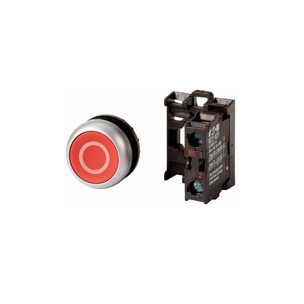 Przycisk M22-D-R-X0/K01 216510 22mm czerwony z samopowrotem