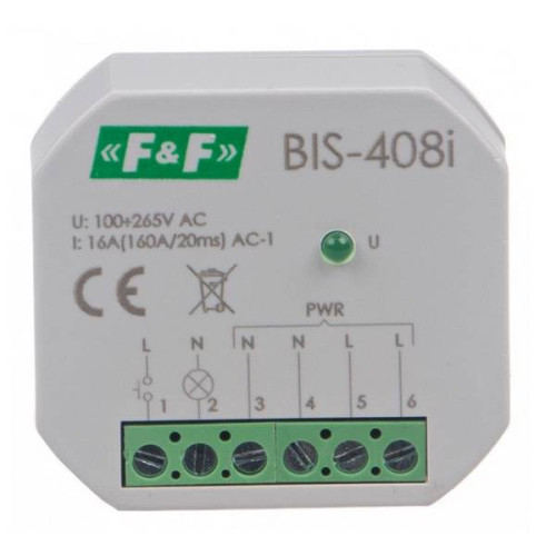 Przekaźnik bistabilny BIS-408-LED