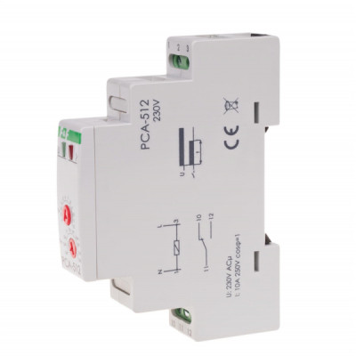 Przekaźnik czasowy PCA-512 230V Opóźnione wyłączenie