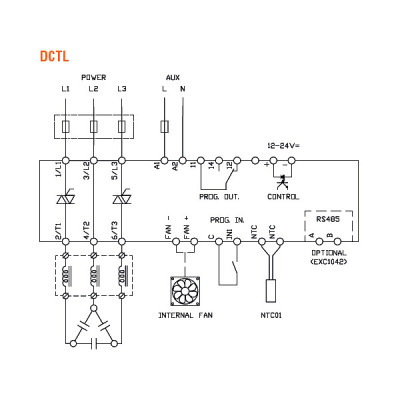 Moduł tyrystorowy DCTLA4001000 100kVar 400V AC