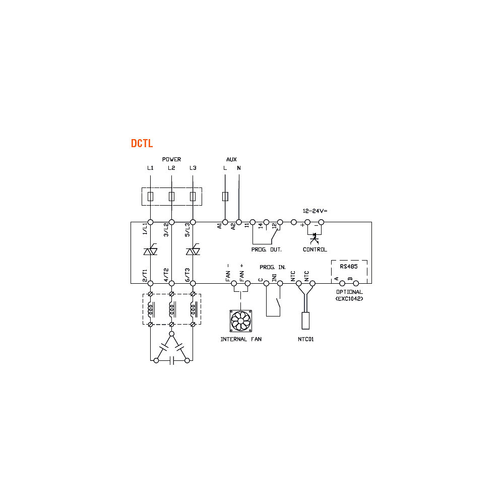 Moduł tyrystorowy DCTLA4001000 100kVar 400V AC