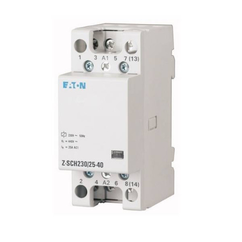 Stycznik 25A, 2NO + 2NC ( styki 2 zwierne + 2 rozwierne ) , cewka 230V AC