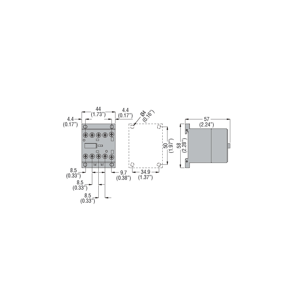 Stycznik BG0610D024 ( 2,2 kW, cewka 24V DC, 1NO )