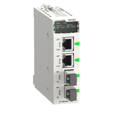 BMXNRP0200 Modicon X80 Konwerter światłowodowy MM - 2 porty