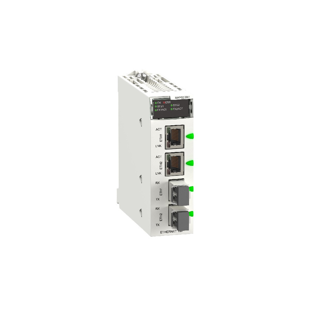 BMXNRP0200C Modicon X80H Konwerter światłowodowy MM, 2 porty