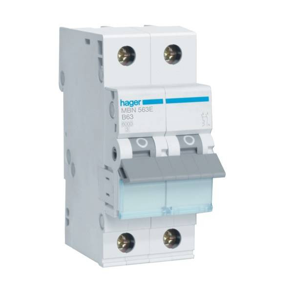 Wyłącznik MBN563E 1P+1N B63 nadmiarowo-prądowy