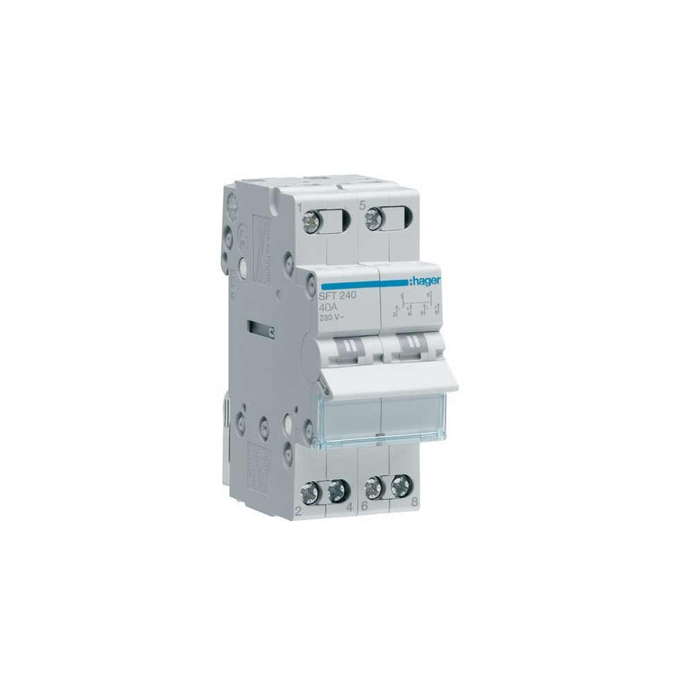 Przełącznik modułowy I-0-II 40A 2P SFT240