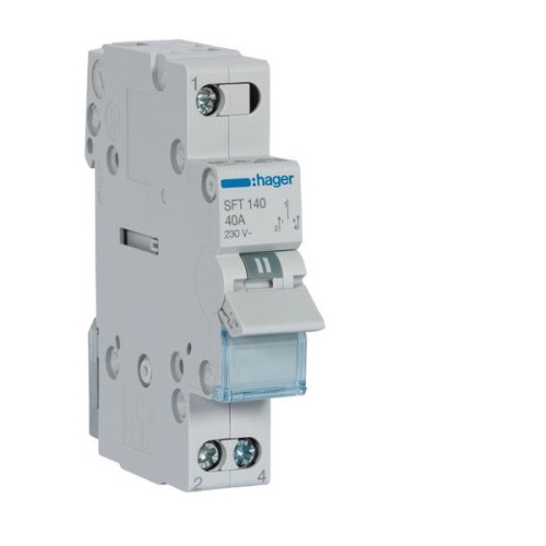 Przełącznik modułowy I-0-II 40A 1P SFT140