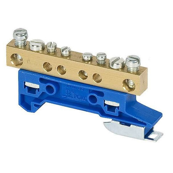 Zacisk ochronny ZO-2106 na TS35 żółty Zacisk ochronny ZO-2106 na TS35 żółty