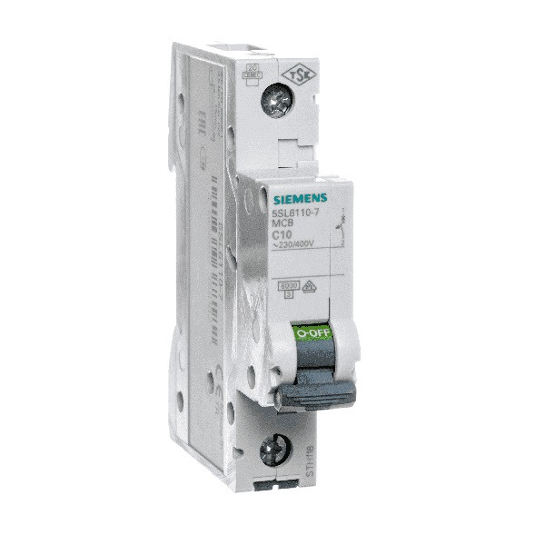 Wyłącznik 5SL6110-7 1P C10 nadmiarowo-prądowy