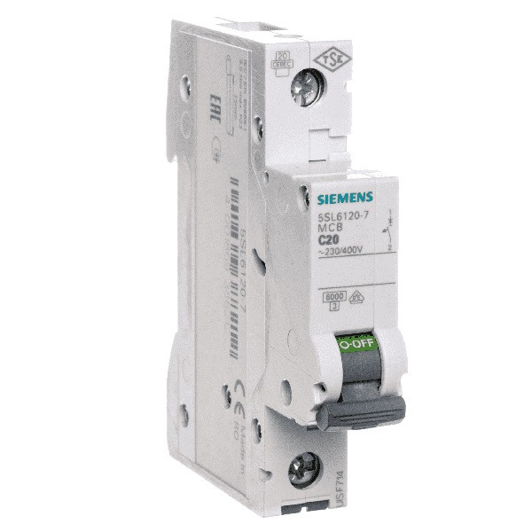 Wyłącznik 5SL6120-7 1P C20 nadmiarowo-prądowy
