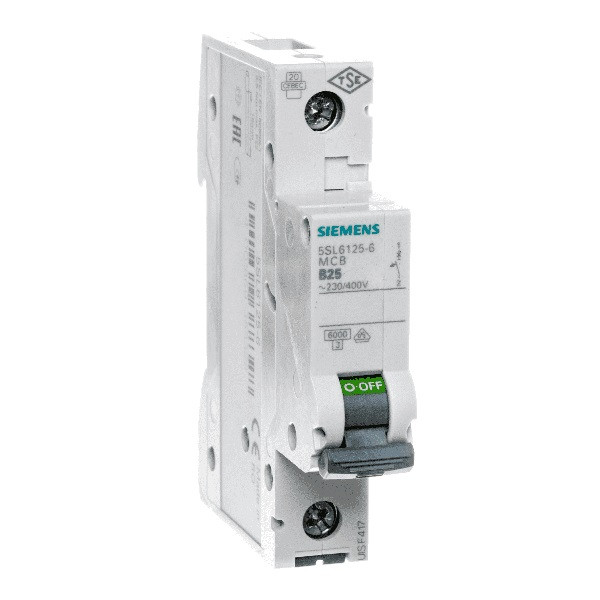 Wyłącznik 5SL6125-6 1P B25 nadmiarowo-prądowy