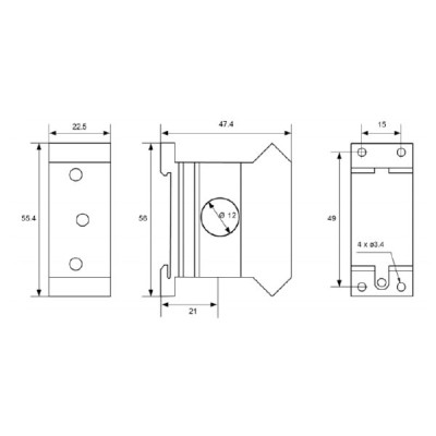 Przetwornik E83-2050 ( 0...5-10-15-20-25-30-50A / 4-20mA )