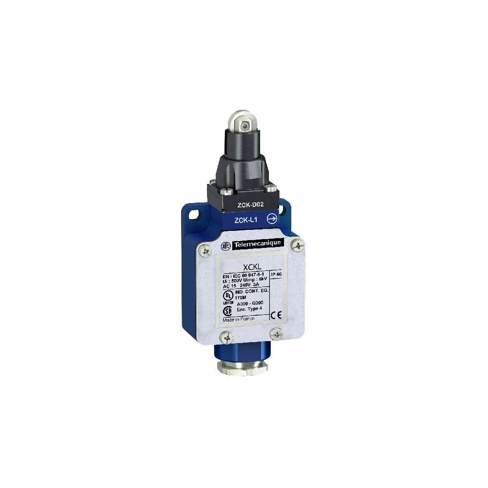 Łącznik XCKL102 1NC/1NO, IP66 krańcowy