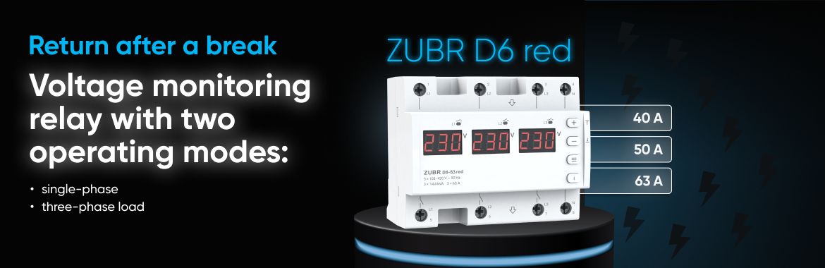 Przekaźnik kontroli napięcia ZUBR D6