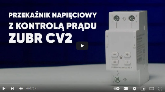 Przekaźnik monitorujący napięciowy z kontrolą prądu ZUBR CV2