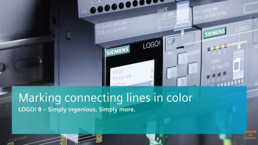 LOGO! - 02 - Marking connecting lines in color